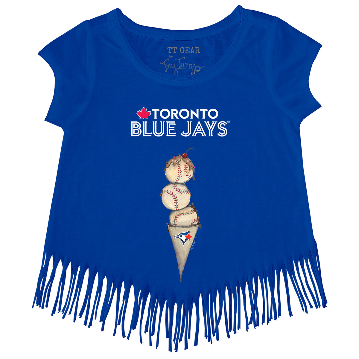 Toronto Blue Jays Triple Scoop Fringe Tee