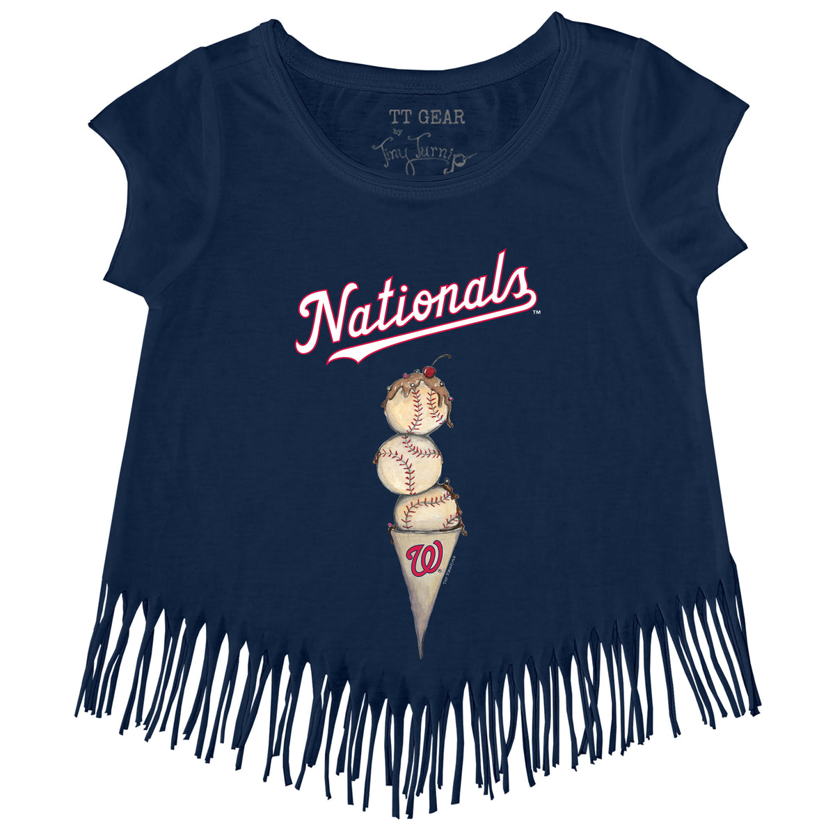 Washington Nationals Triple Scoop Fringe Tee