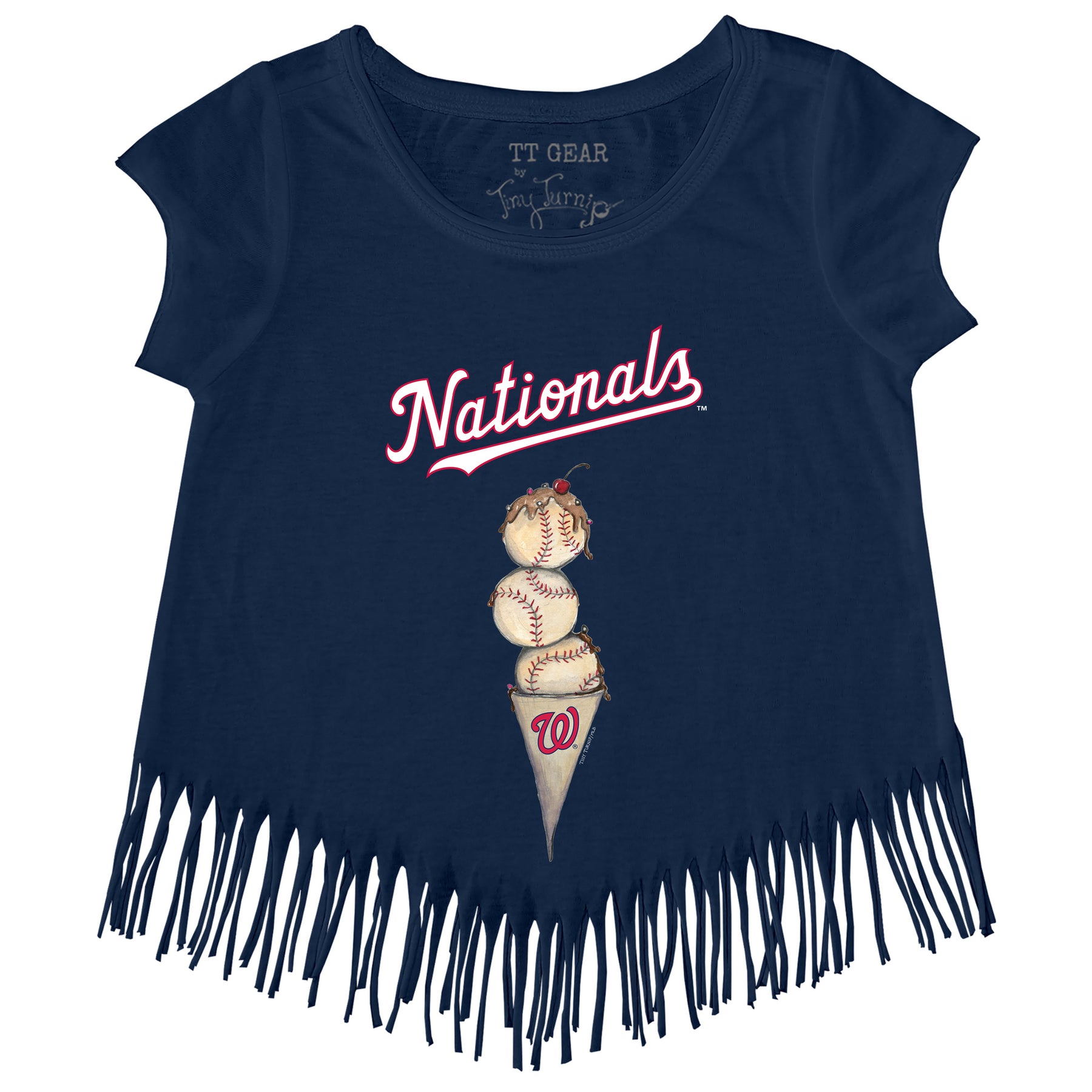 Washington Nationals Triple Scoop Fringe Tee