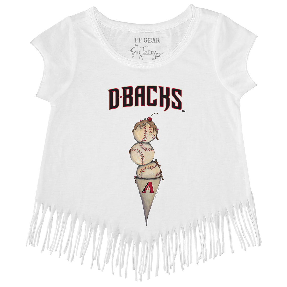 Arizona Diamondbacks Triple Scoop Fringe Tee