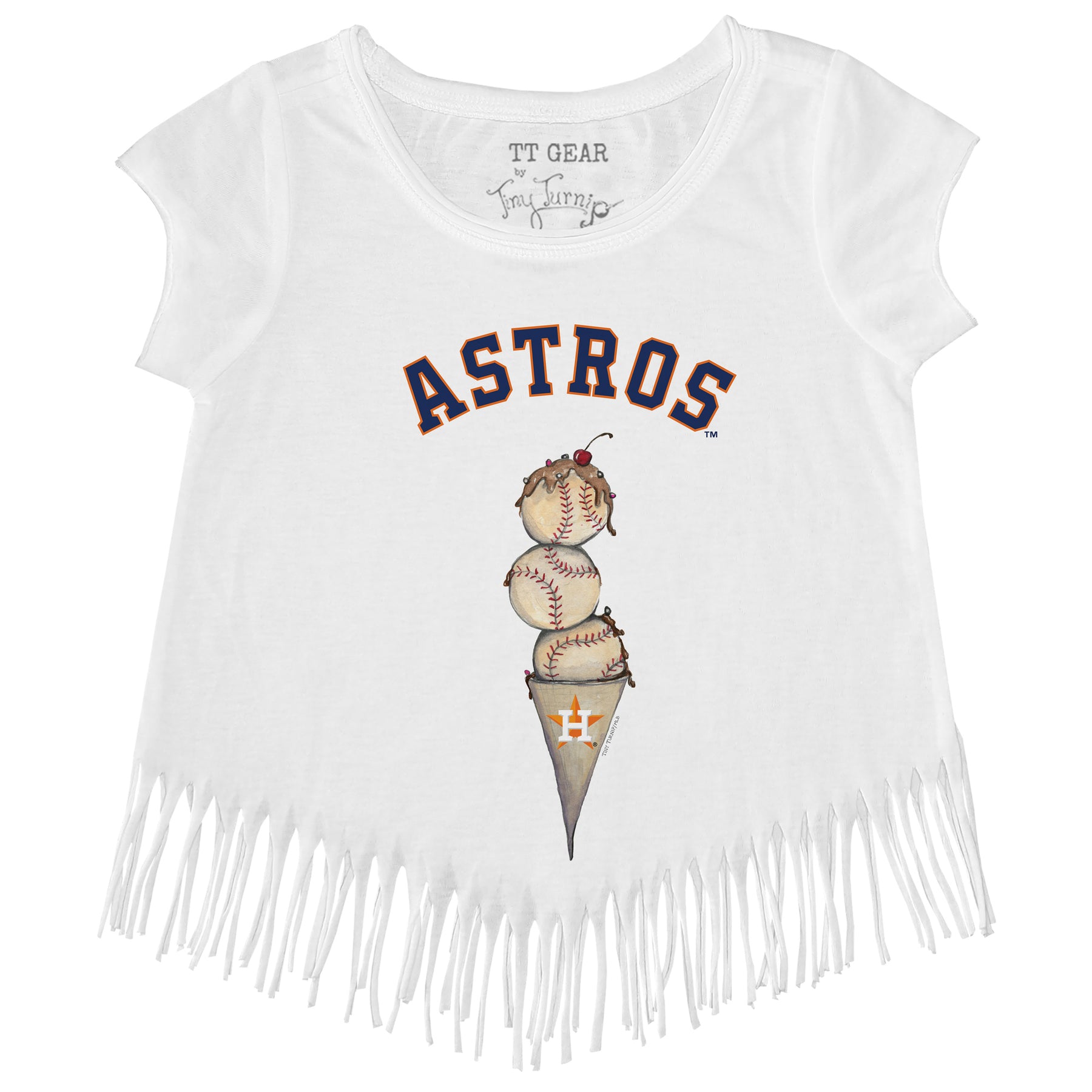 Houston Astros Triple Scoop Fringe Tee