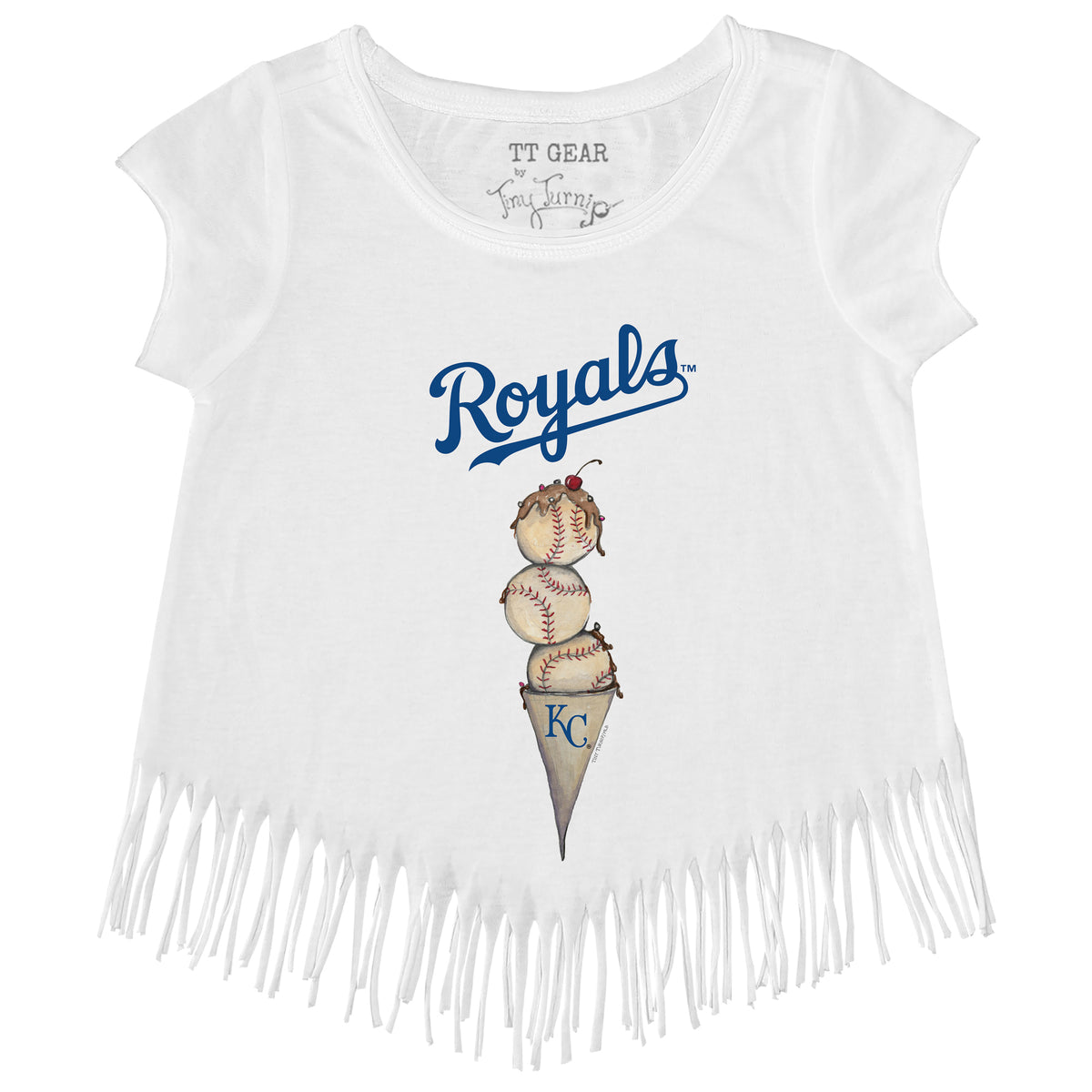 Kansas City Royals Triple Scoop Fringe Tee