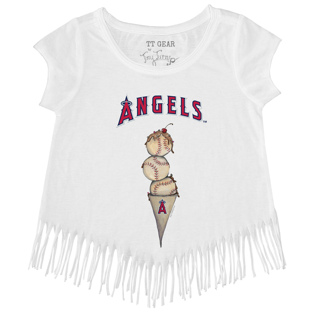 Los Angeles Angels Triple Scoop Fringe Tee