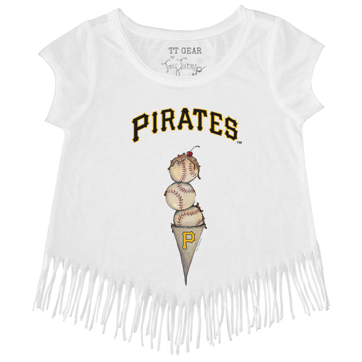 Pittsburgh Pirates Triple Scoop Fringe Tee