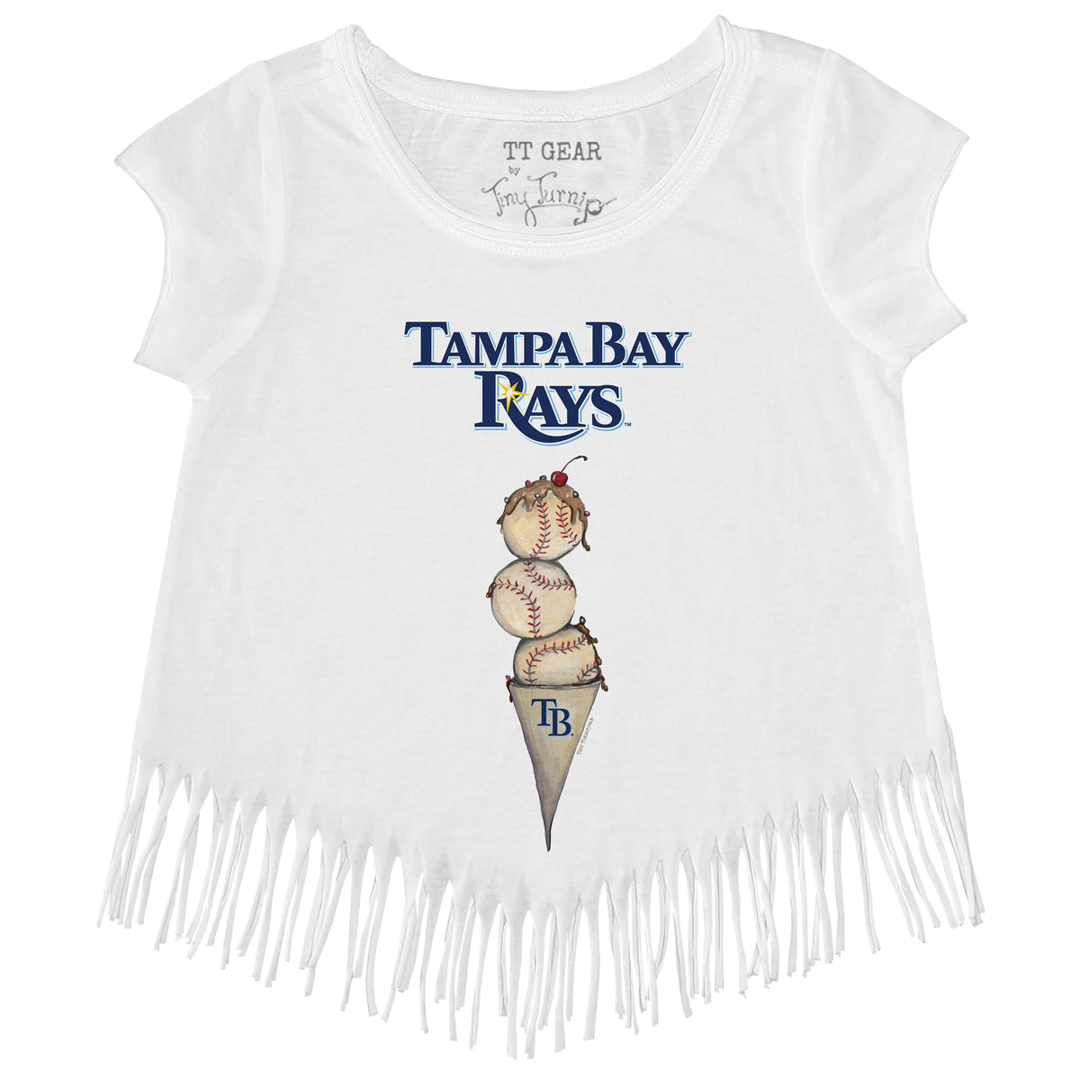 Tampa Bay Rays Triple Scoop Fringe Tee