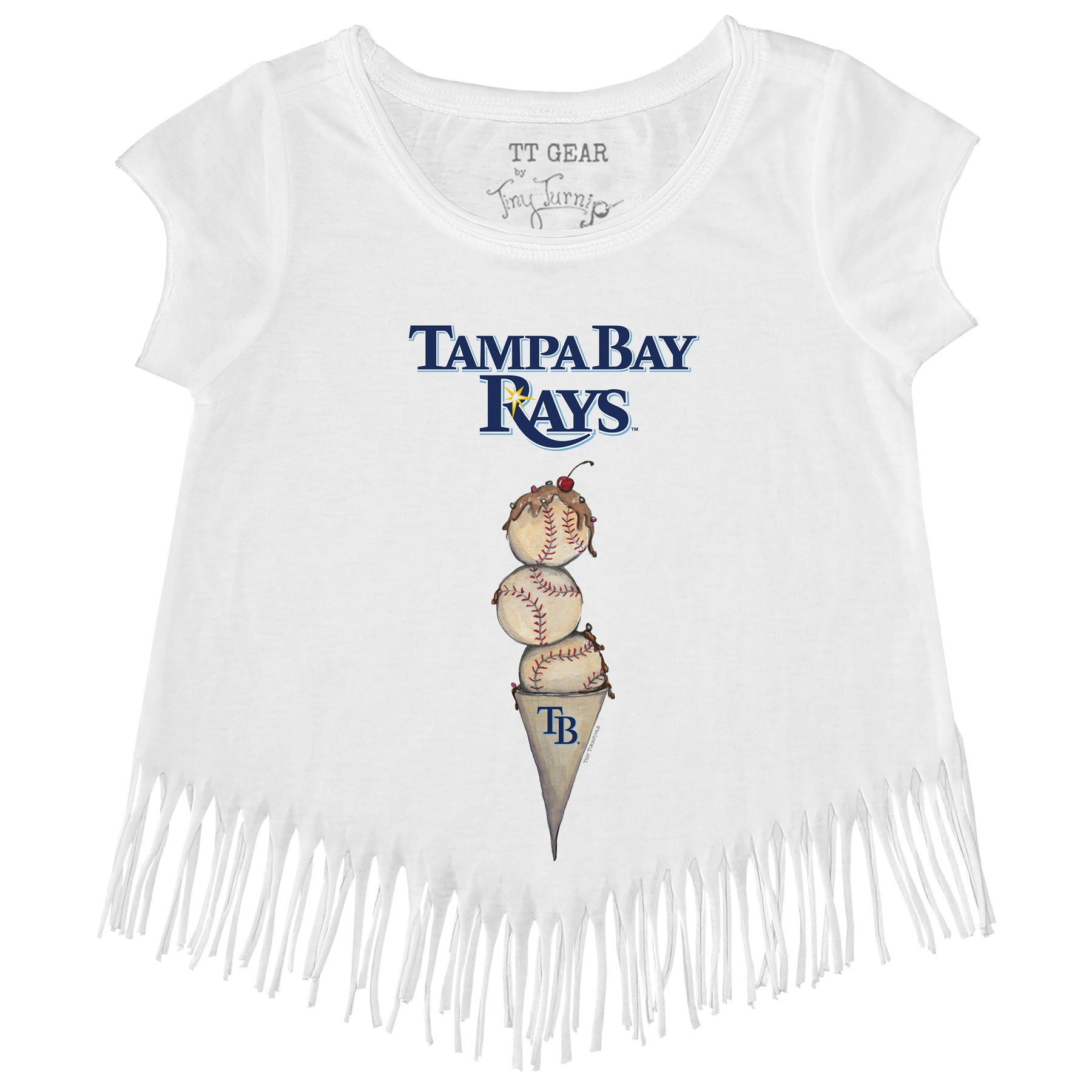 Tampa Bay Rays Triple Scoop Fringe Tee
