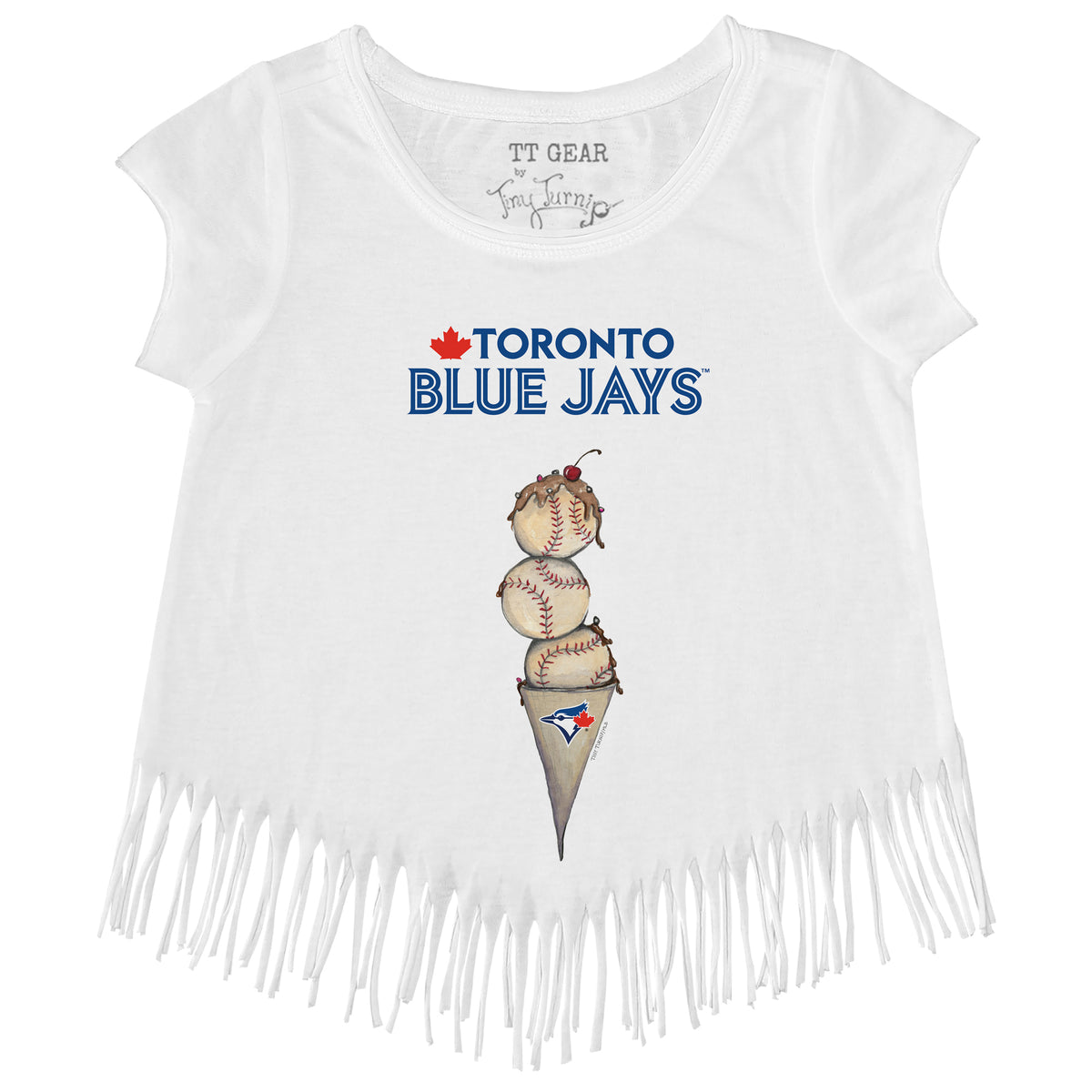 Toronto Blue Jays Triple Scoop Fringe Tee