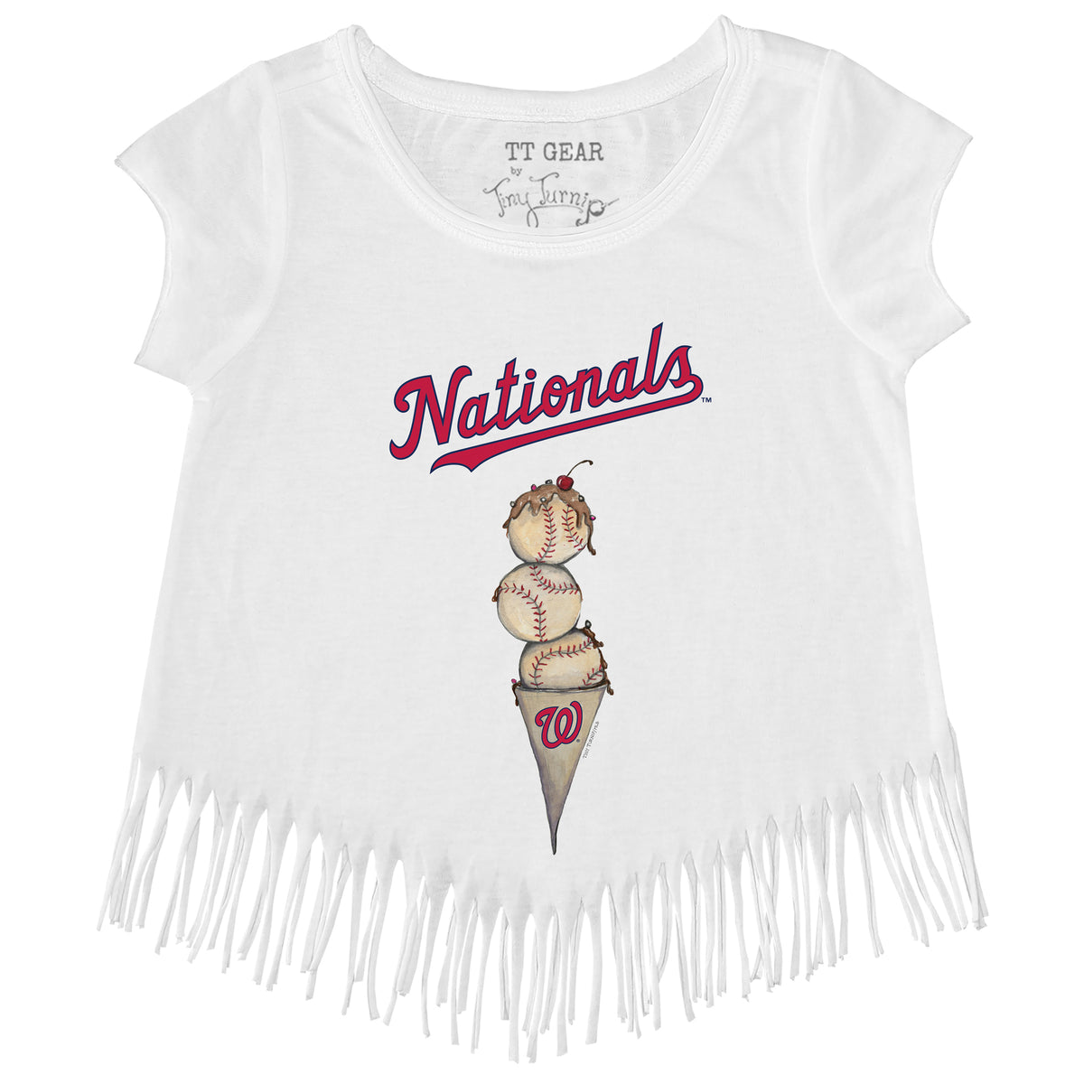 Washington Nationals Triple Scoop Fringe Tee