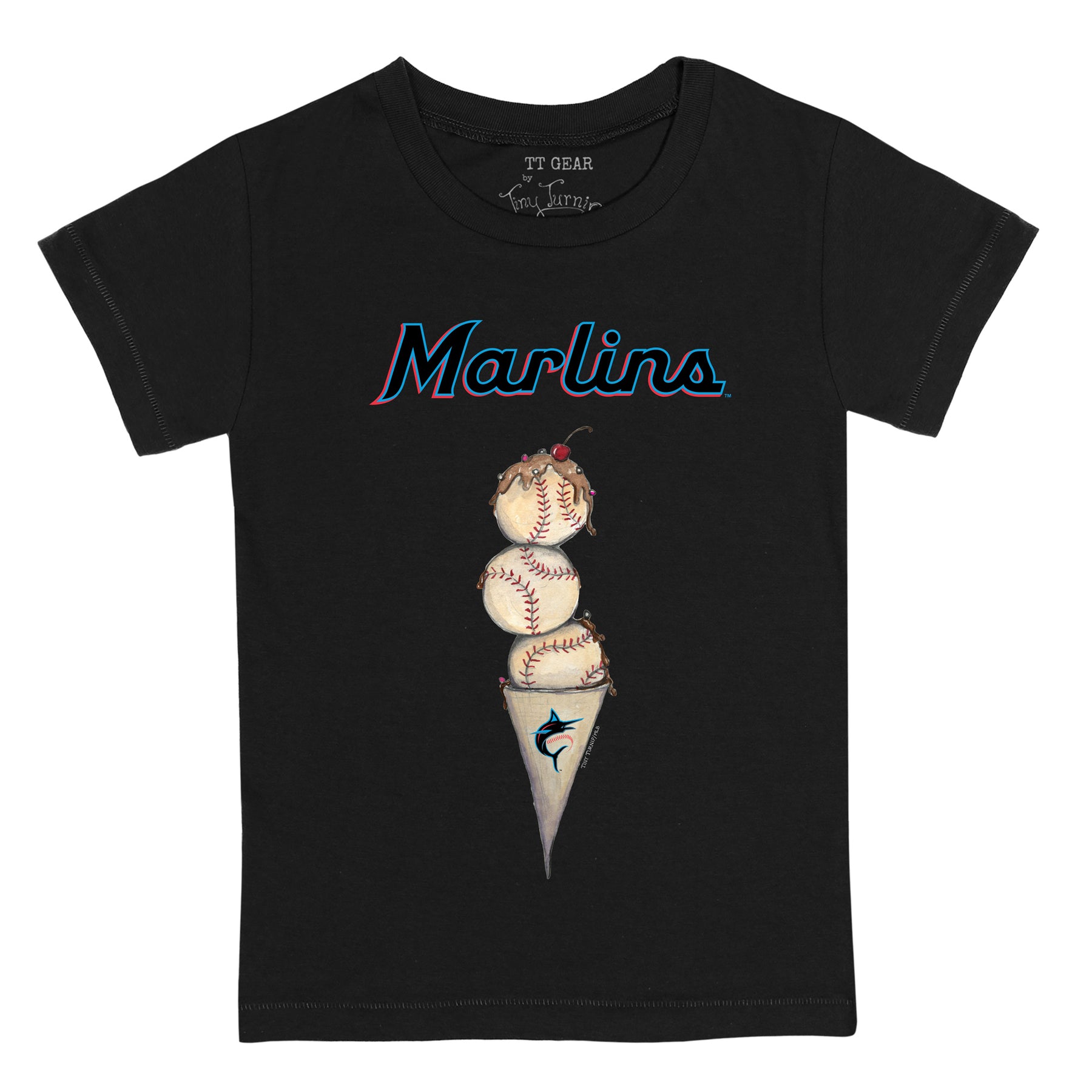 Miami Marlins Triple Scoop Tee Shirt