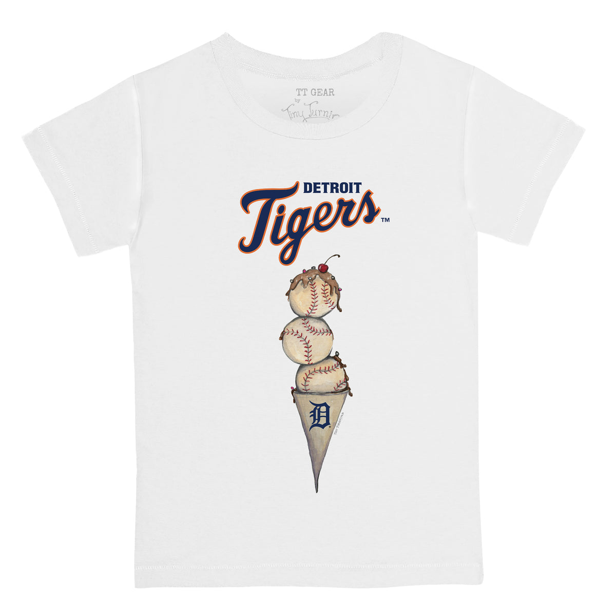 Detroit Tigers Triple Scoop Unisex Tee Shirt