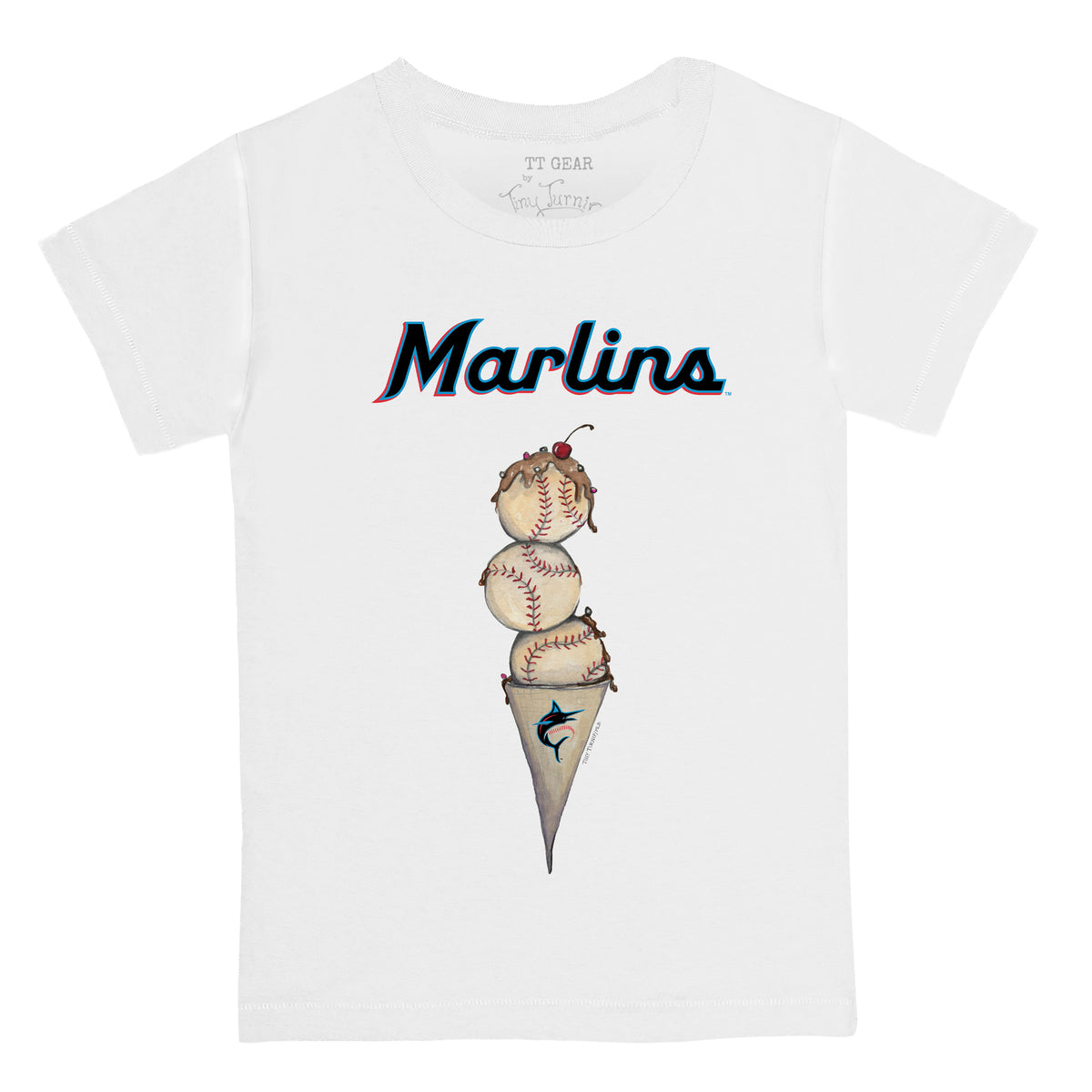 Miami Marlins Triple Scoop Unisex Tee Shirt