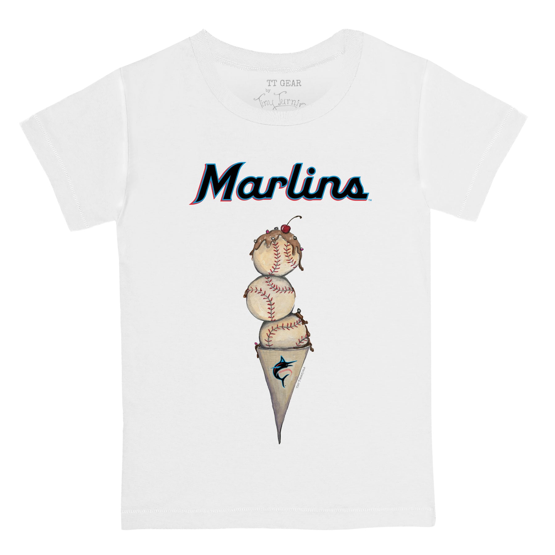 Miami Marlins Triple Scoop Tee Shirt