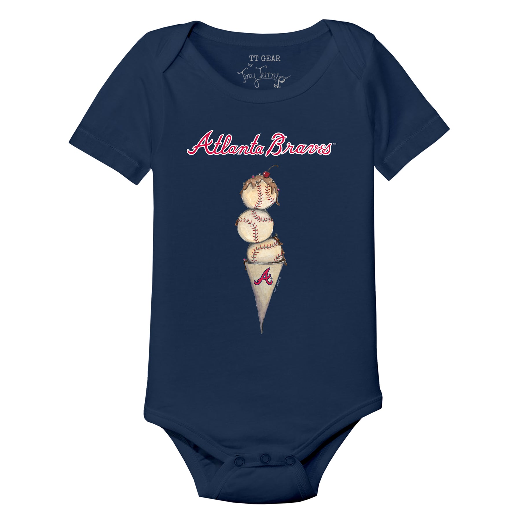 Atlanta Braves Triple Scoop Short Sleeve Snapper