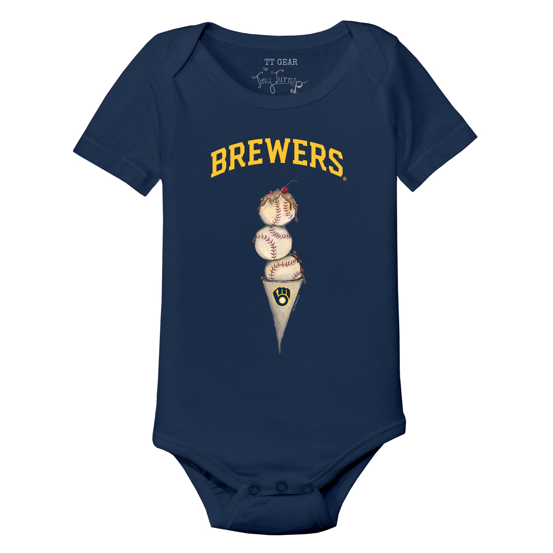 Milwaukee Brewers Triple Scoop Short Sleeve Snapper