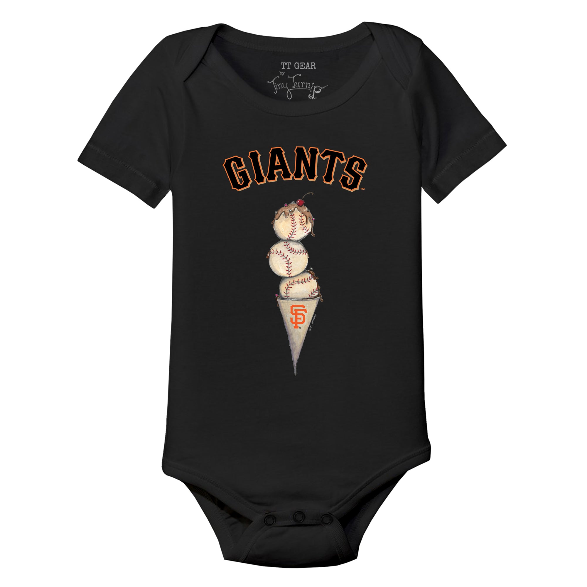 San Francisco Giants Slugger Short Sleeve Snapper 12M / White