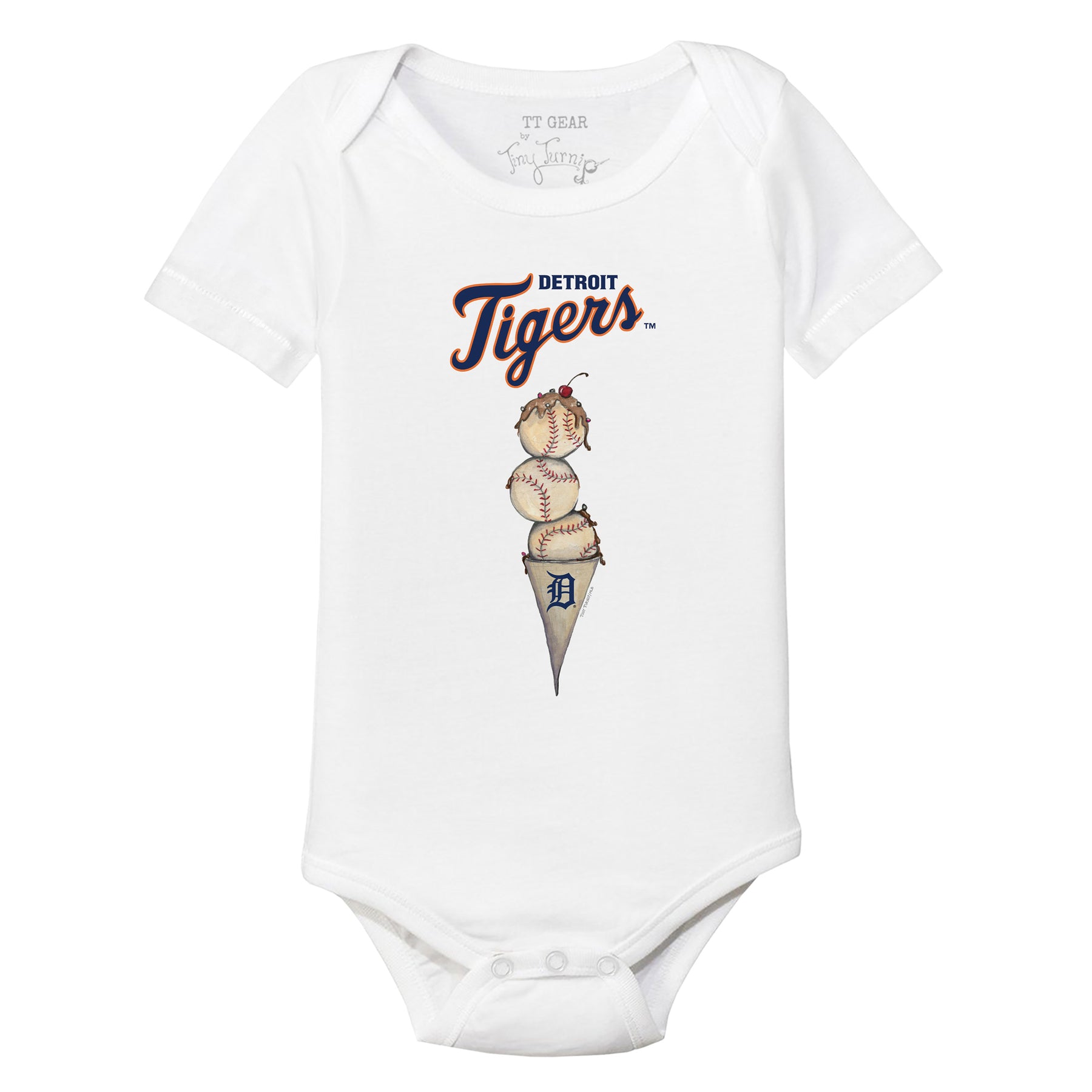 Detroit Tigers Triple Scoop Short Sleeve Snapper