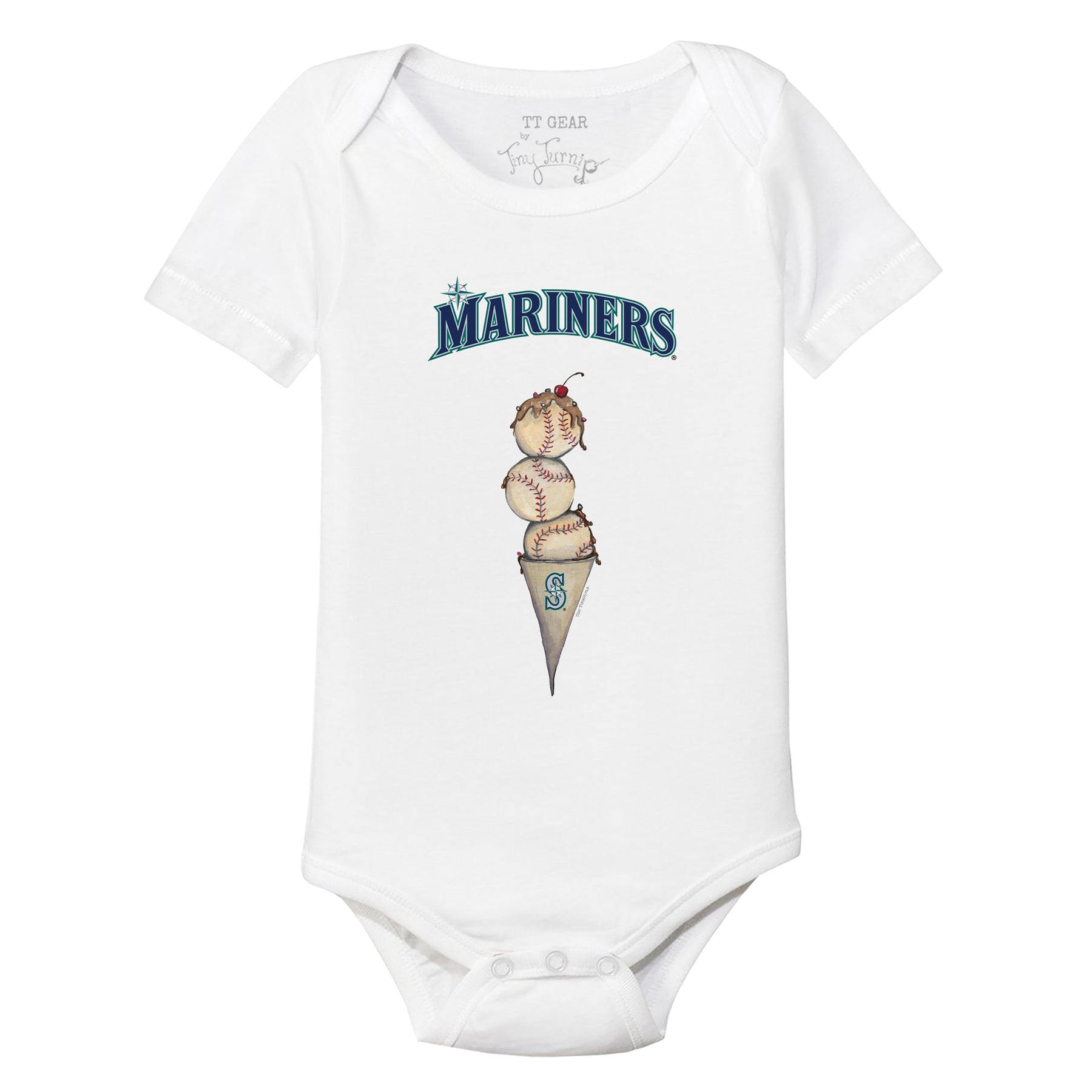 Seattle Mariners Triple Scoop Short Sleeve Snapper