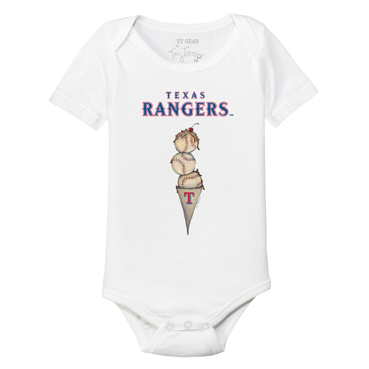 Texas Rangers Triple Scoop Short Sleeve Snapper