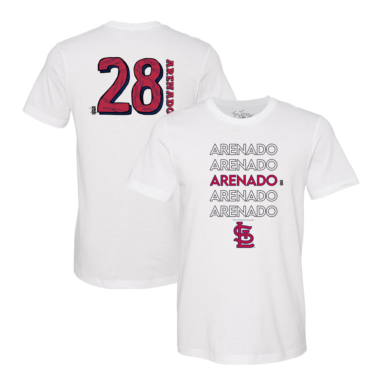 St. Louis Cardinals Nolan Arenado Stacked Tee Shirt