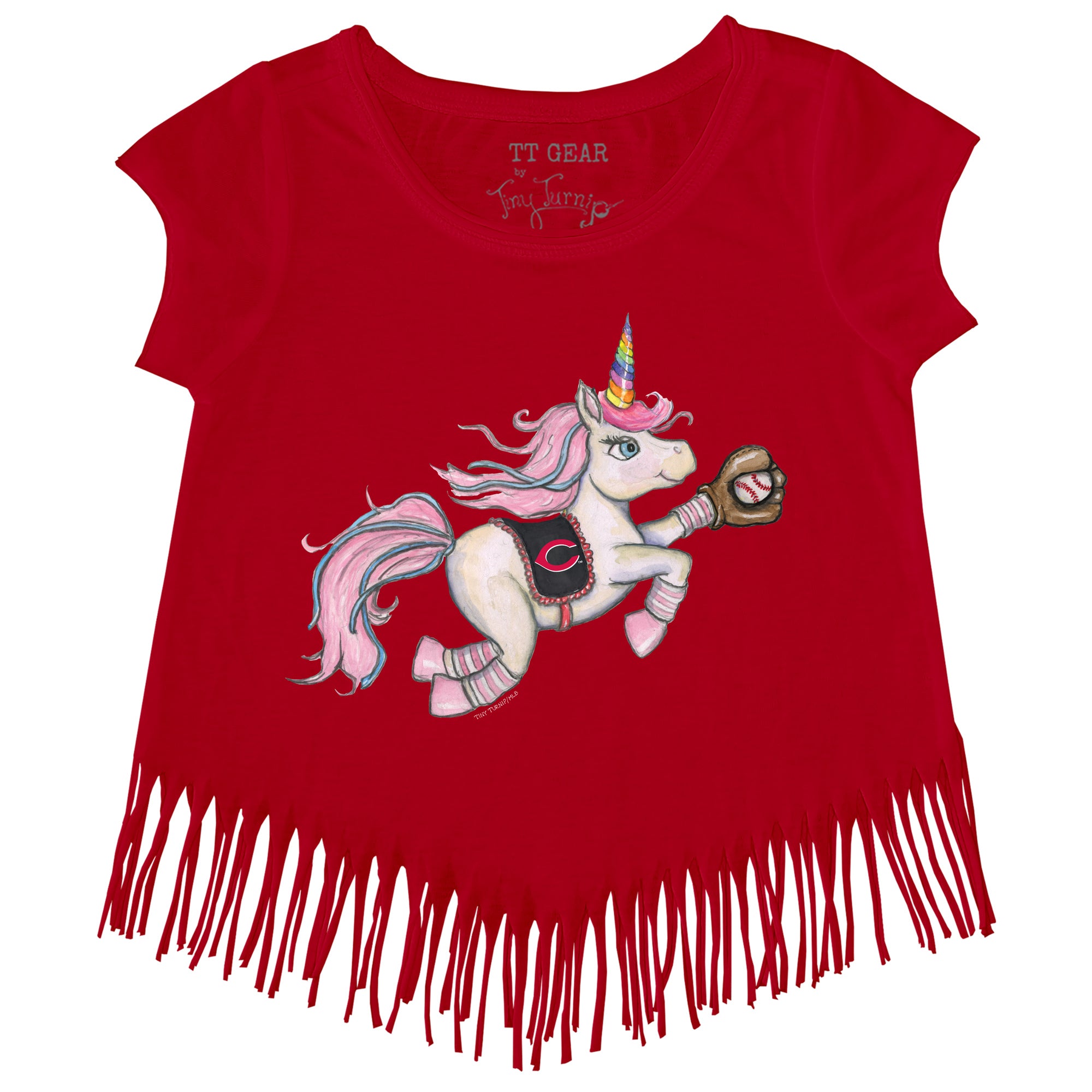 Lids Pittsburgh Pirates Tiny Turnip Girls Youth Unicorn Fringe T-Shirt -  Black