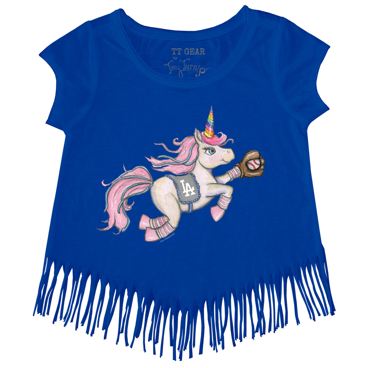 Los Angeles Dodgers Unicorn Fringe Tee