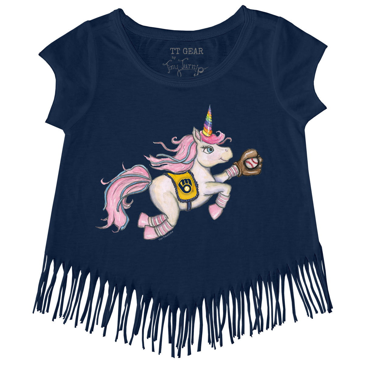 Milwaukee Brewers Unicorn Fringe Tee