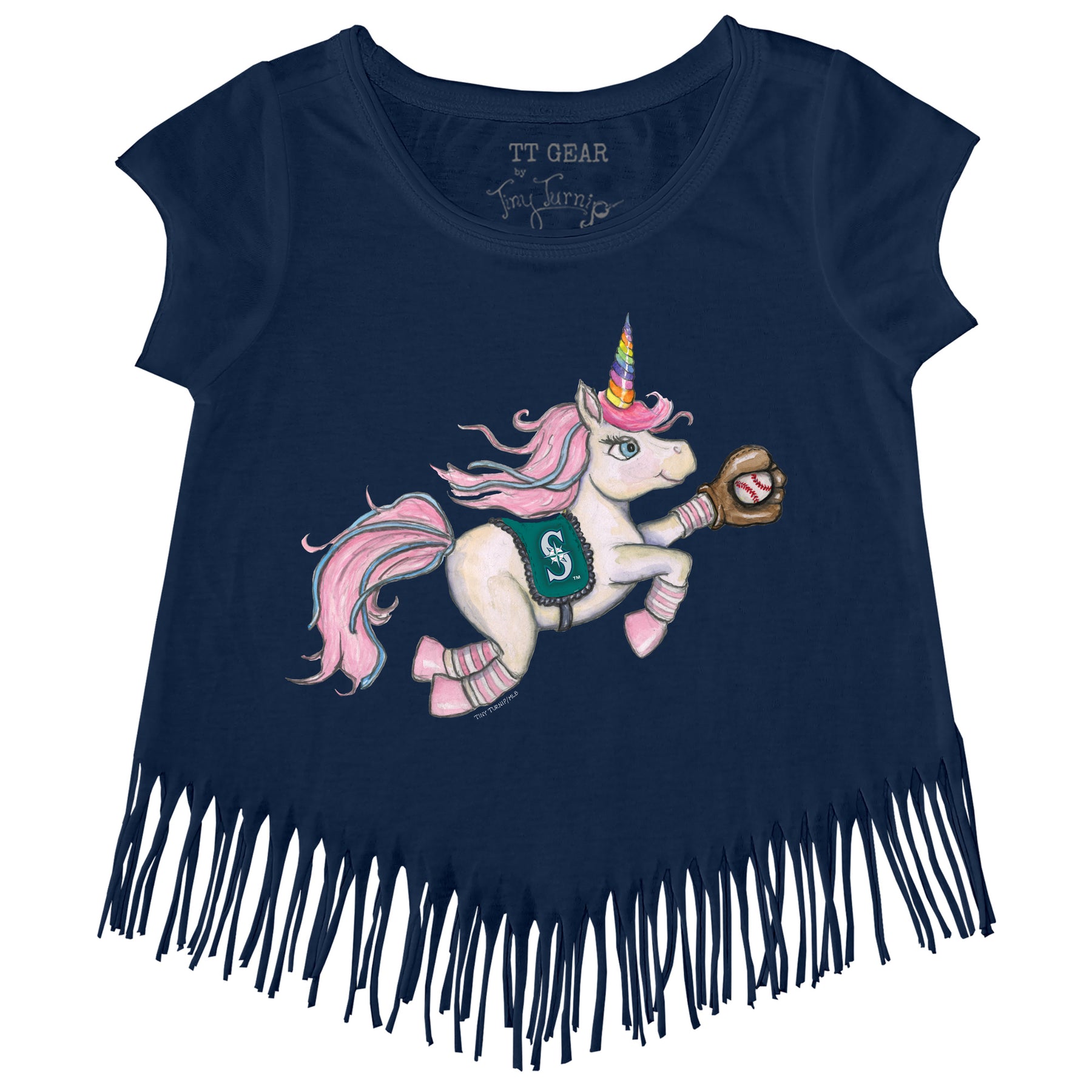 Seattle Mariners Unicorn Fringe Tee