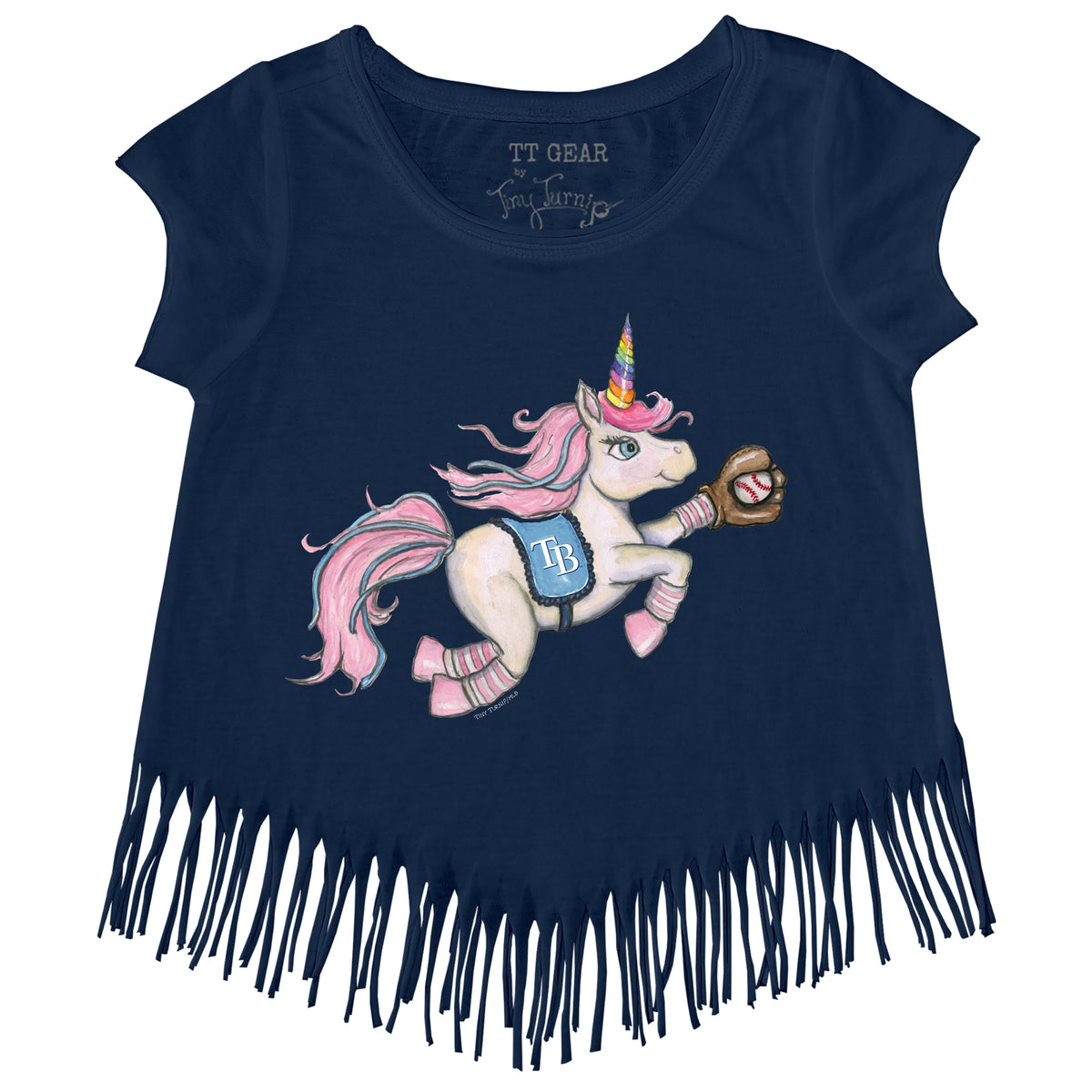 Tampa Bay Rays Unicorn Fringe Tee