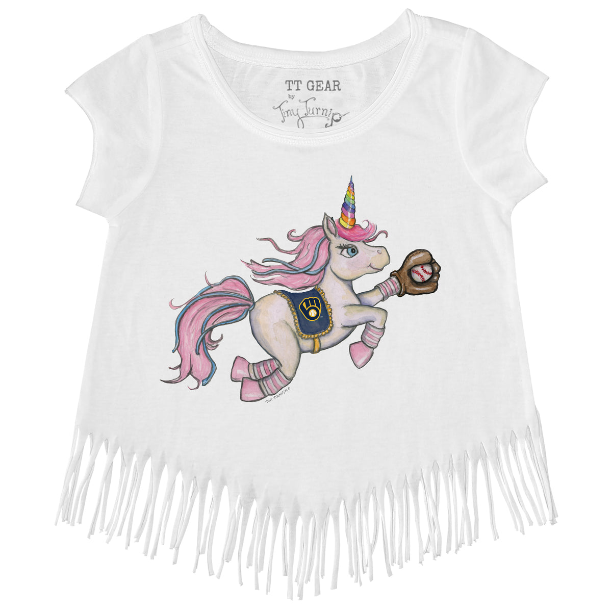Milwaukee Brewers Unicorn Fringe Tee