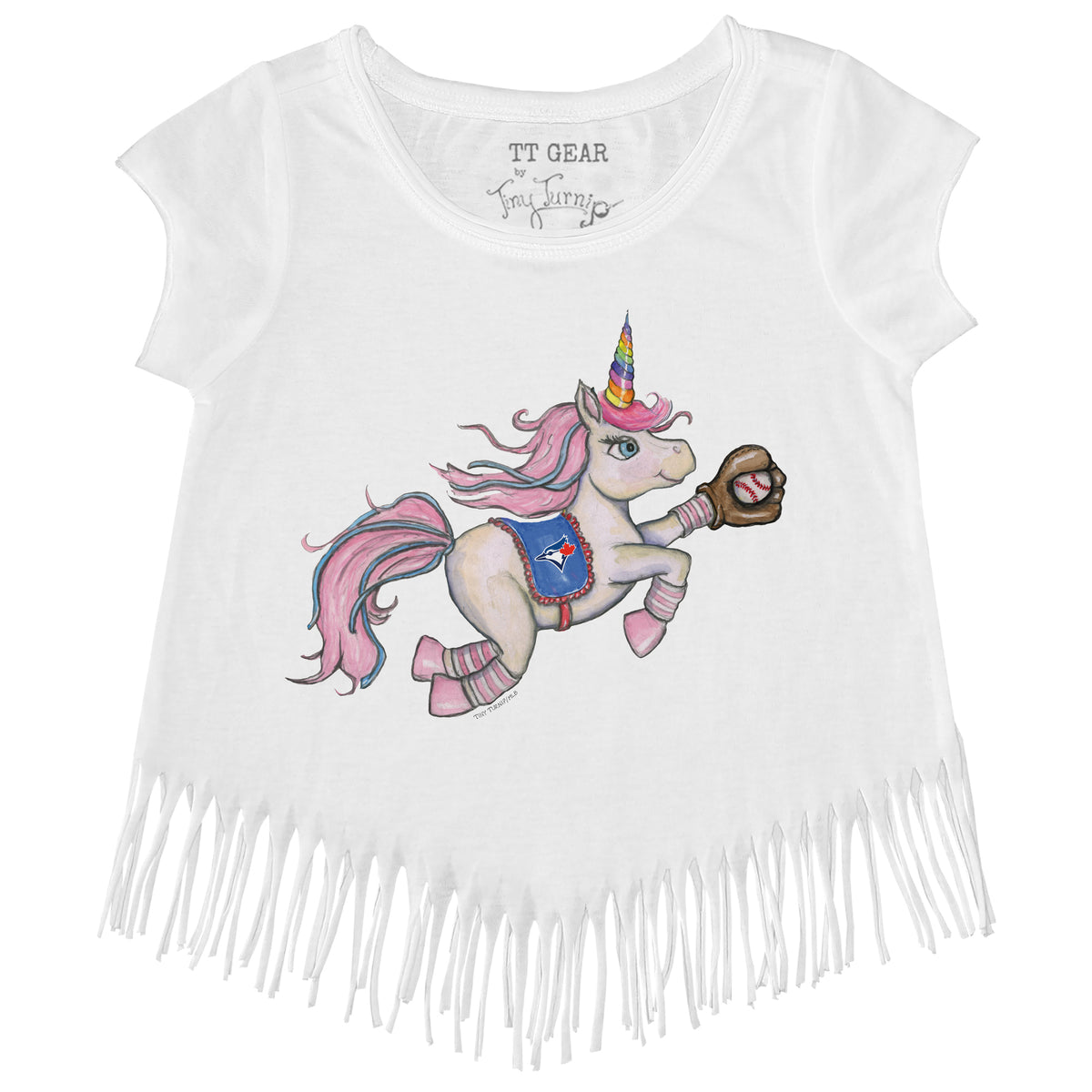 Toronto Blue Jays Unicorn Fringe Tee