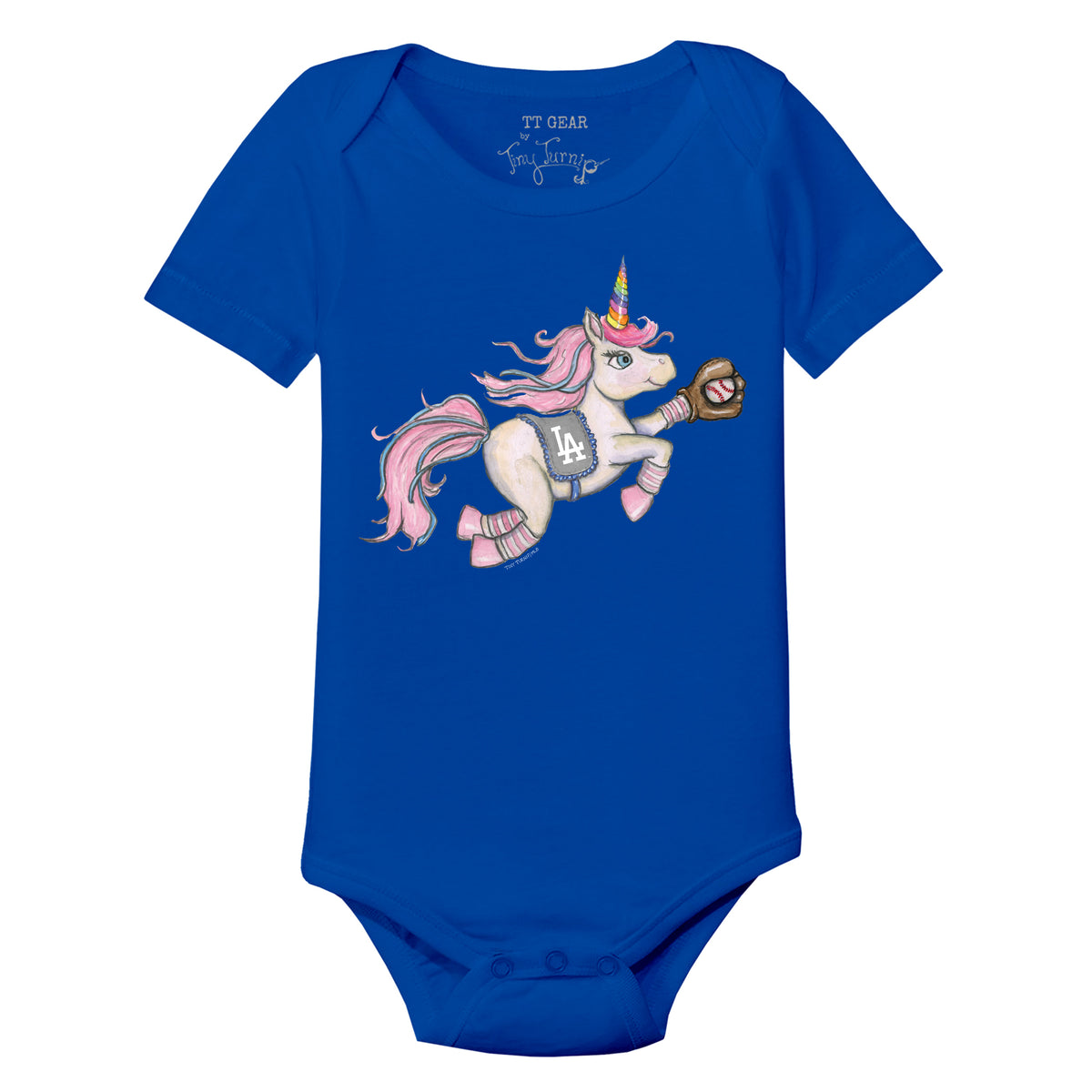 Los Angeles Dodgers Unicorn Short Sleeve Snapper