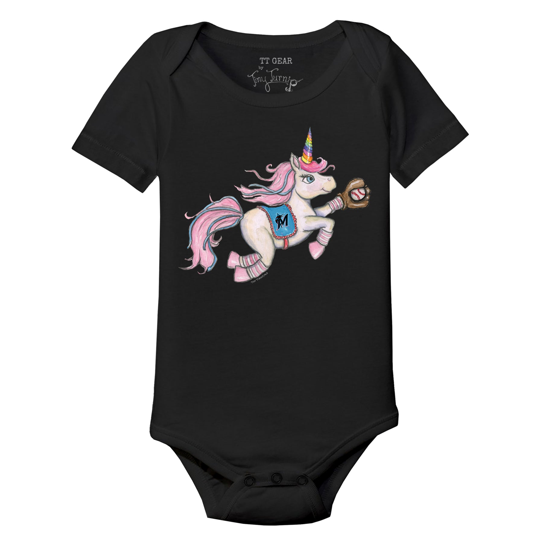 Miami Marlins Unicorn Short Sleeve Snapper