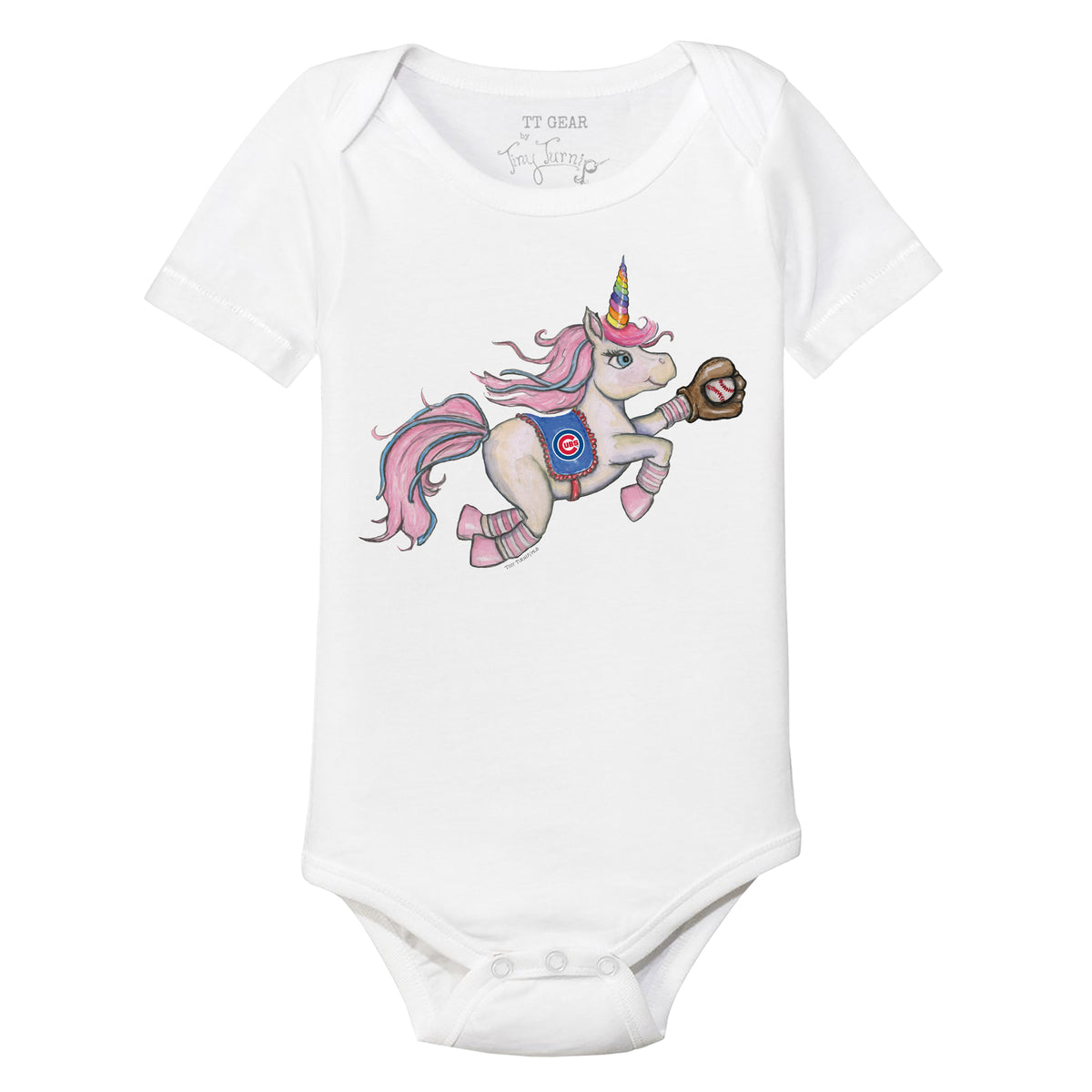 Chicago Cubs Unicorn Short Sleeve Snapper