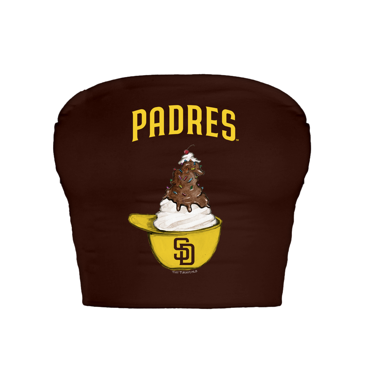 San Diego Padres Sundae Helmet Crop Tube Top