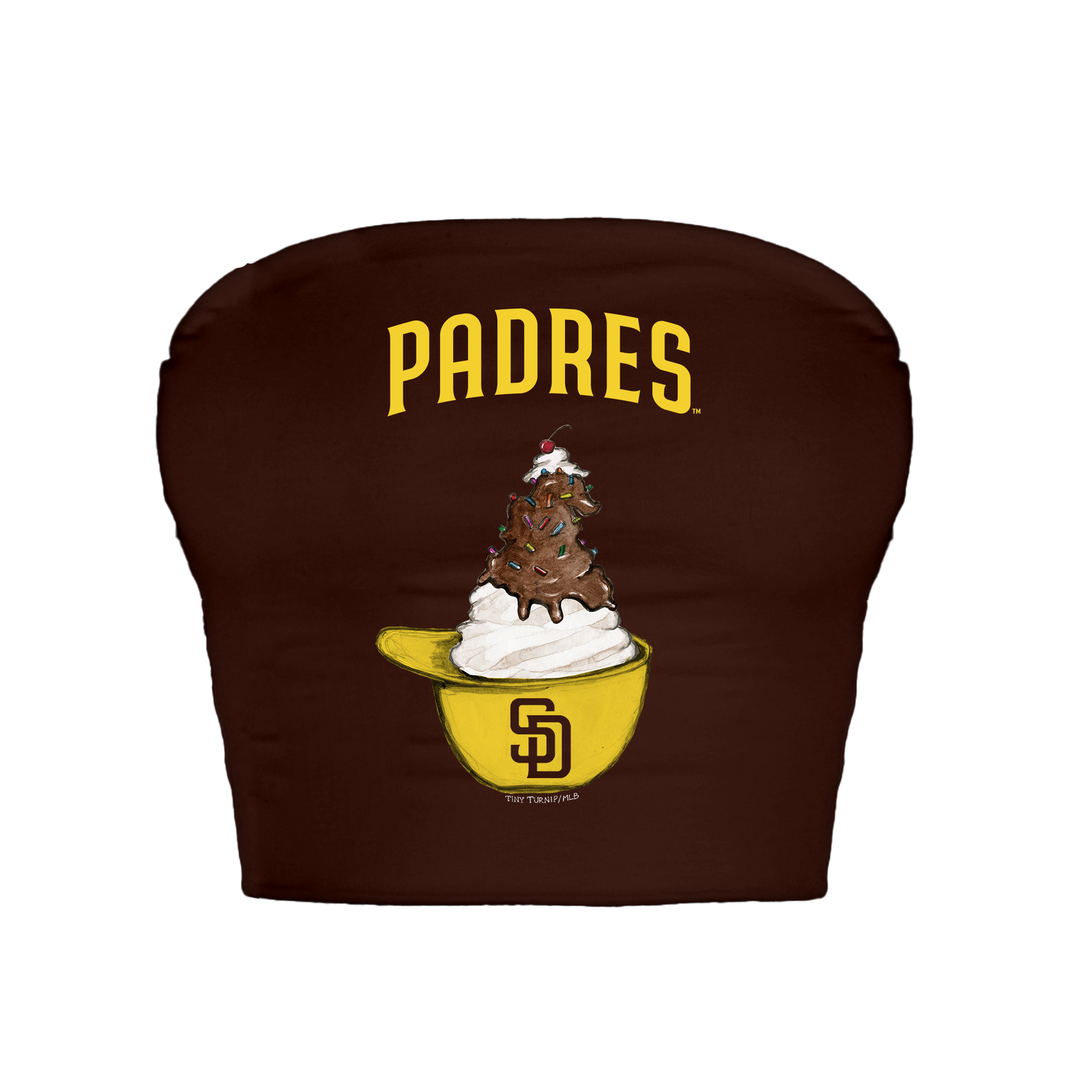 San Diego Padres Sundae Helmet Crop Tube Top
