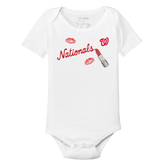 Washington Nationals Lipstick Short Sleeve Snapper - Tiny Turnip
