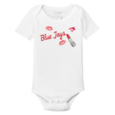 Toronto Blue Jays Lipstick Short Sleeve Snapper - Tiny Turnip