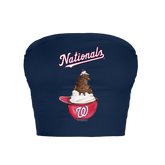 Washington Nationals Sundae Helmet Crop Tube Top