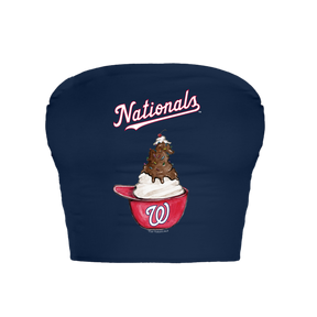 Washington Nationals Sundae Helmet Crop Tube Top