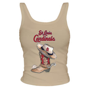St. Louis Cardinals Cowboy Boot Ribbed Tank
