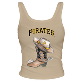 Pittsburgh Pirates Cowboy Boot Ribbed Tank