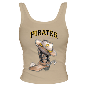 Pittsburgh Pirates Cowboy Boot Ribbed Tank
