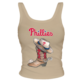 Philadelphia Phillies Cowboy Boot Ribbed Tank