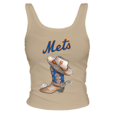 New York Mets Cowboy Boot Ribbed Tank