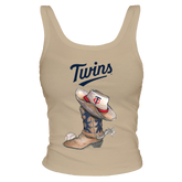 Minnesota Twins Cowboy Boot Ribbed Tank