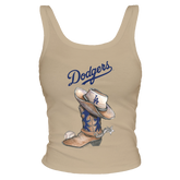 Los Angeles Dodgers Cowboy Boot Ribbed Tank