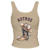 Houston Astros Cowboy Boot Ribbed Tank