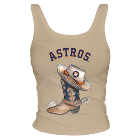 Houston Astros Cowboy Boot Ribbed Tank