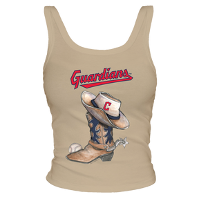 Cleveland Guardians Cowboy Boot Ribbed Tank