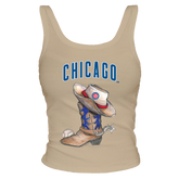 Chicago Cubs Cowboy Boot Ribbed Tank